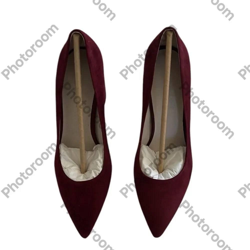 Kenneth Cole Margaux Pointed Toe Block Heel Pumps, size 8.5, color is Brick, NWT_2